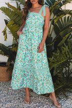 Rosé Lace Floral Maxi Dress